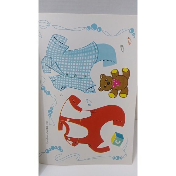 Vintage Saalfield Uncut Paper Dolls Baby Brother Book - Picture 5 of 7